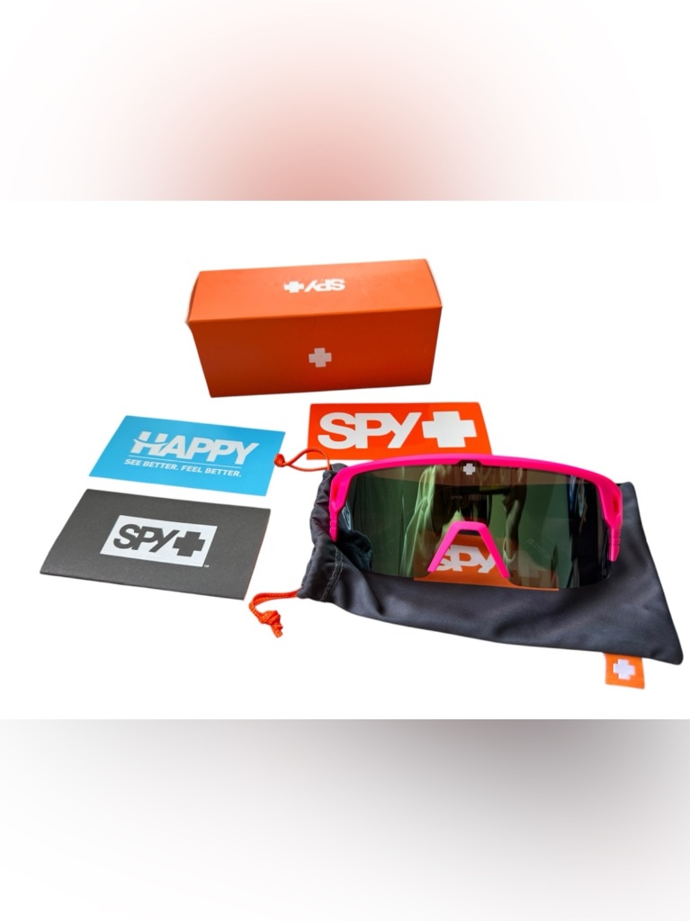 SPY MONOLITH 5050 Sunglasses, Happy Lens - Light Green